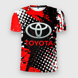 Мужская спорт-футболка Тойота - следы-шины