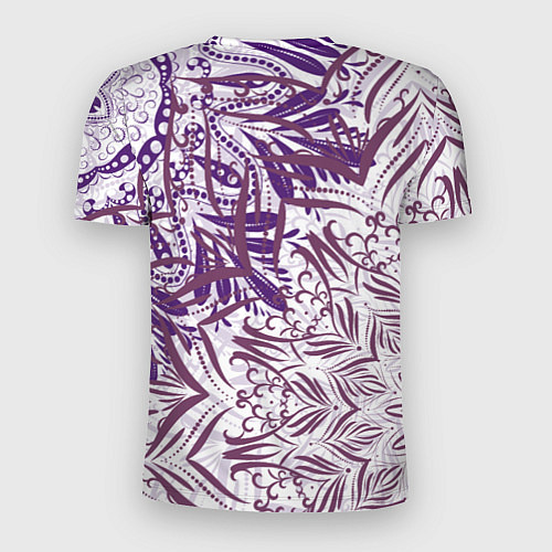 Мужская спорт-футболка Фиолетовые мандалы / 3D-принт – фото 2