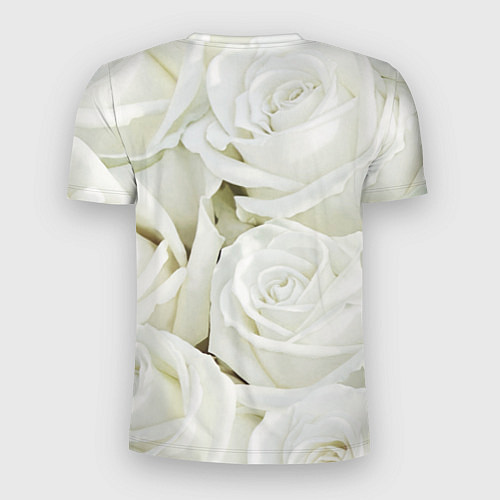 Мужская спорт-футболка Юрий Шатунов на фоне белых роз / 3D-принт – фото 2