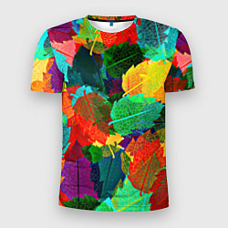 Футболка спортивная мужская Colored leaves, цвет: 3D-принт