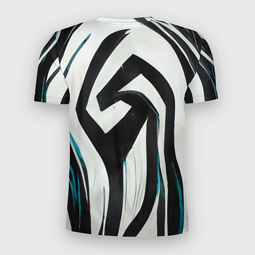 Мужская спорт-футболка Цифровой окрас зебры / 3D-принт – фото 2