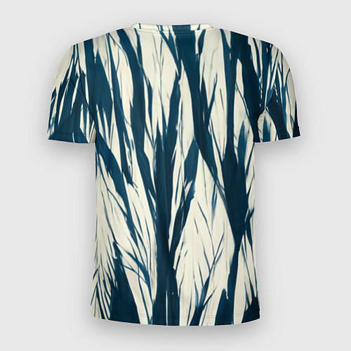 Мужская спорт-футболка Синие рваные полосы / 3D-принт – фото 2