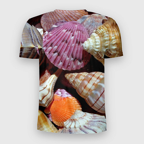 Мужская спорт-футболка Композиция из океанских ракушек / 3D-принт – фото 2