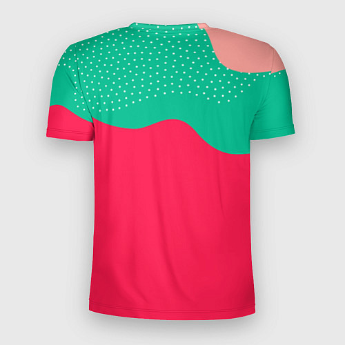 Мужская спорт-футболка Красочные пятна - абстракция / 3D-принт – фото 2