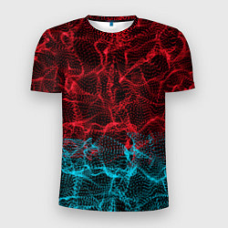 Мужская спорт-футболка Двухцветная абстракция