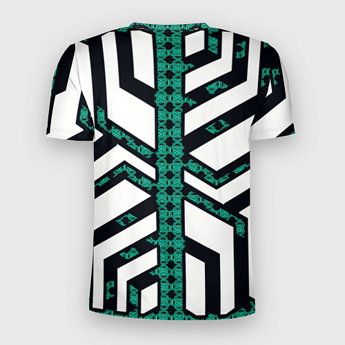 Мужская спорт-футболка Киберпанк сеть / 3D-принт – фото 2