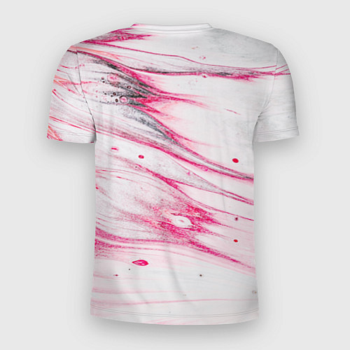 Мужская спорт-футболка Красные разводы / 3D-принт – фото 2