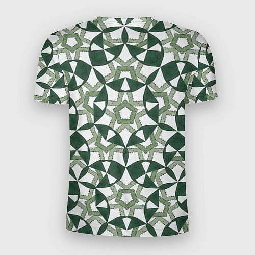 Мужская спорт-футболка Зеленый калейдоскоп / 3D-принт – фото 2