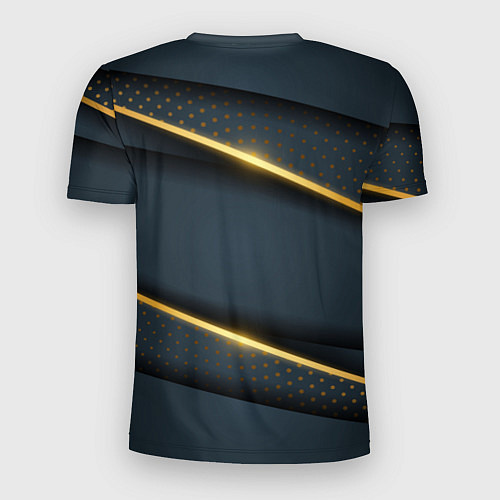Мужская спорт-футболка Russia luxury gold / 3D-принт – фото 2