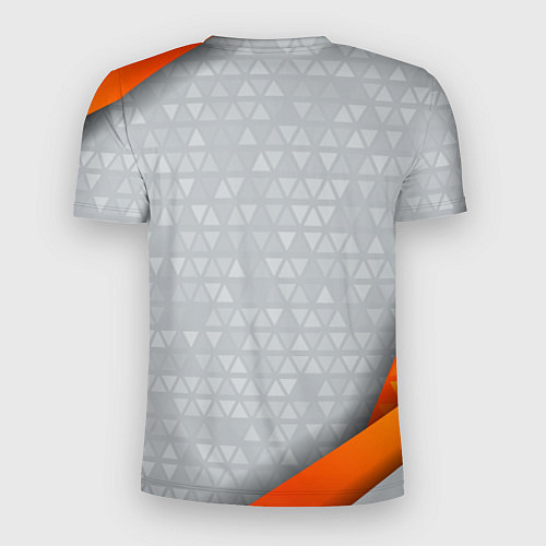 Мужская спорт-футболка Orange & silver Russia / 3D-принт – фото 2