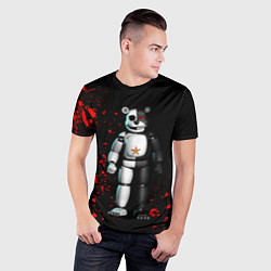 Футболка спортивная мужская Monokuma and Five Nights at Freddys, цвет: 3D-принт — фото 2