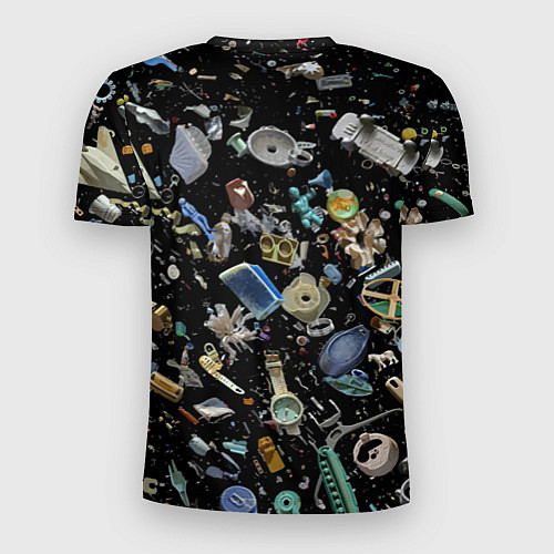 Мужская спорт-футболка Пластиковый мусор - всякая всячина! / 3D-принт – фото 2