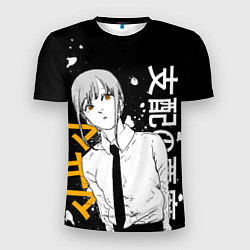 Мужская спорт-футболка Демон контроля - Человек-бензопила - Макима