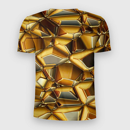Мужская спорт-футболка Золотые камни / 3D-принт – фото 2