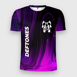Мужская спорт-футболка Deftones violet plasma