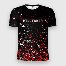 Футболка спортивная мужская Helltaker краска, цвет: 3D-принт