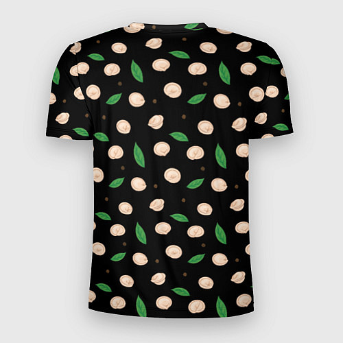 Мужская спорт-футболка Пельмени с лавровым листом и перцем, набор / 3D-принт – фото 2