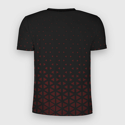 Мужская спорт-футболка Иллюминаты - красные треугольники / 3D-принт – фото 2