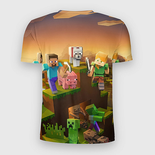 Мужская спорт-футболка Андрей Minecraft / 3D-принт – фото 2