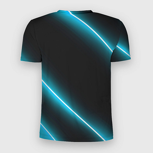 Мужская спорт-футболка Lexus неоновые лампы / 3D-принт – фото 2