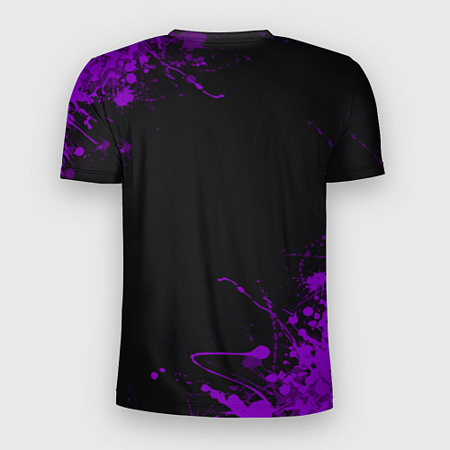 Мужская спорт-футболка Blink 182 фиолетовые брызги / 3D-принт – фото 2