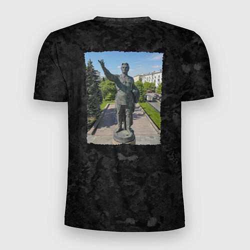 Мужская спорт-футболка Киров - Октябрьский проспект / 3D-принт – фото 2