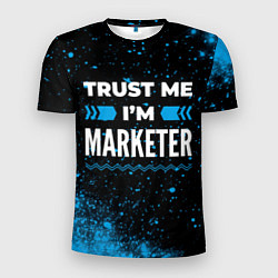 Мужская спорт-футболка Trust me Im marketer dark