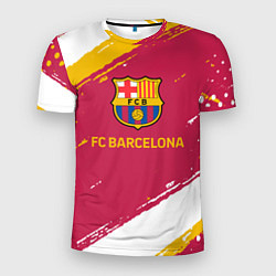 Футболка спортивная мужская Barcelona Краска, цвет: 3D-принт