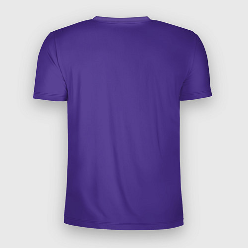 Мужская спорт-футболка Niletto на фиолетовом фоне / 3D-принт – фото 2
