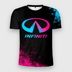 Мужская спорт-футболка Infiniti - neon gradient