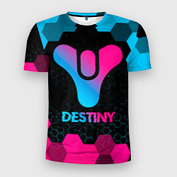 Футболка спортивная мужская Destiny - neon gradient, цвет: 3D-принт