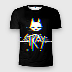 Мужская спорт-футболка Stray glitch logo