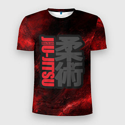 Мужская спорт-футболка Jiu-Jitsu Bazilian Black-Red