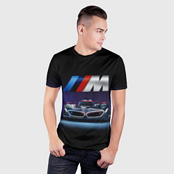 Футболка спортивная мужская BMW M Performance Motorsport, цвет: 3D-принт — фото 2