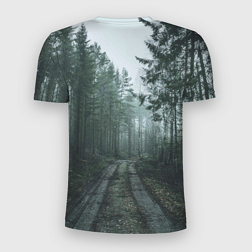 Мужская спорт-футболка Дорога в лес / 3D-принт – фото 2