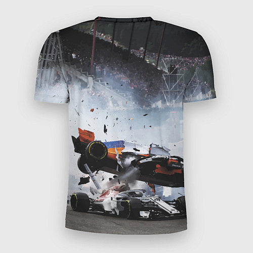 Мужская спорт-футболка Формула 1 - ни за что, блин! / 3D-принт – фото 2