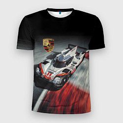 Мужская спорт-футболка Porsche - racing team - motorsport