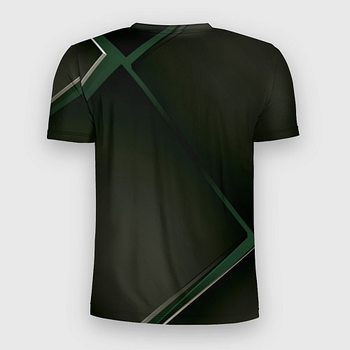 Мужская спорт-футболка Коллеи в ромбе / 3D-принт – фото 2