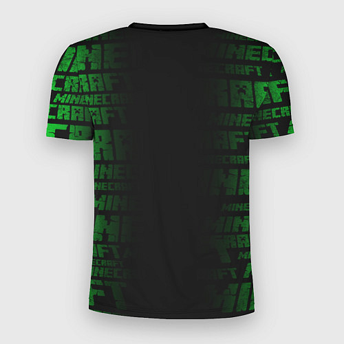 Мужская спорт-футболка Minecraft - green creeper / 3D-принт – фото 2