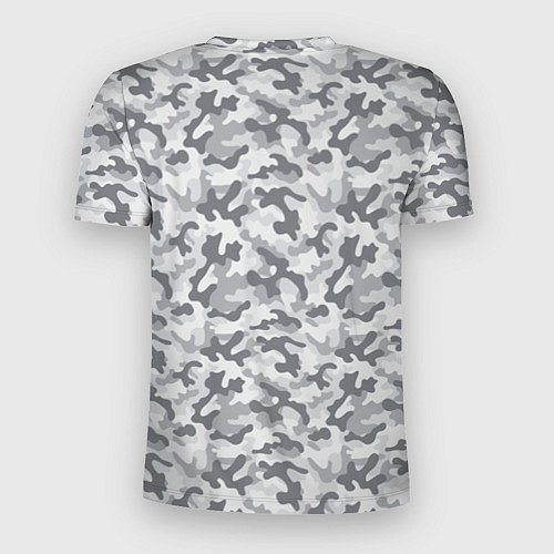 Мужская спорт-футболка Камуфляж зимний мелкий / 3D-принт – фото 2