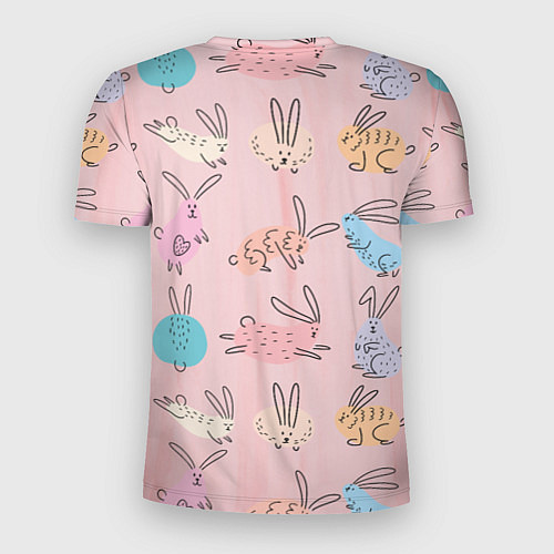 Мужская спорт-футболка Много кроликов / 3D-принт – фото 2