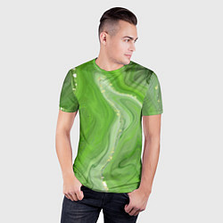 Футболка спортивная мужская Изумруд, цвет: 3D-принт — фото 2