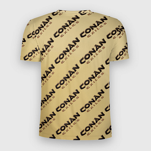 Мужская спорт-футболка Конан эксайлс узор / 3D-принт – фото 2