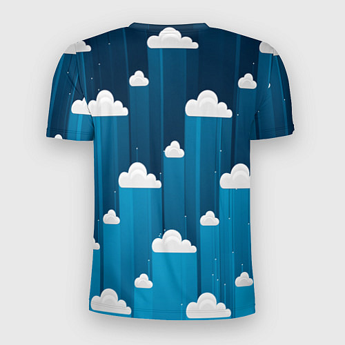 Мужская спорт-футболка Night clouds / 3D-принт – фото 2