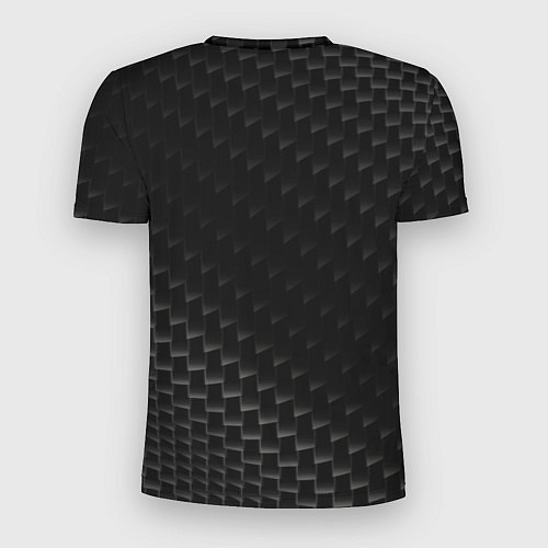 Мужская спорт-футболка SsangYong карбоновый фон / 3D-принт – фото 2