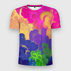 Мужская спорт-футболка Разноцветный дым