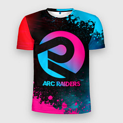 Мужская спорт-футболка ARC Raiders - neon gradient