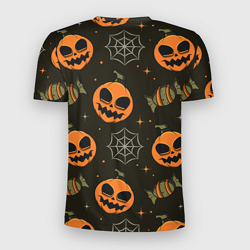 Мужская спорт-футболка Хэллоуин тыквы / 3D-принт – фото 2
