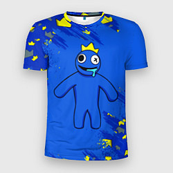 Мужская спорт-футболка Радужные друзья Синий в короне
