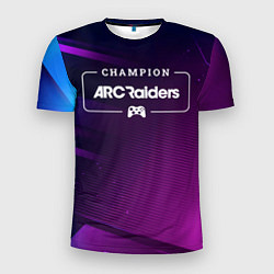 Мужская спорт-футболка ARC Raiders gaming champion: рамка с лого и джойст